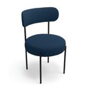 Ver imagem 5 de Cadeira Sala de Jantar Margara Kit 4 em Aço Preto Bouclê D03 - D'Rossi