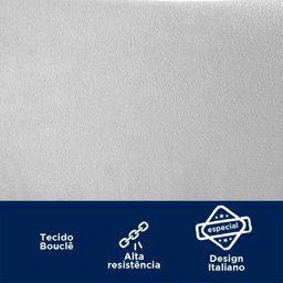 Kit 2 Cadeiras para Sala de Jantar Tecido Bouclê Design Aço Carbono Lavinia - 10