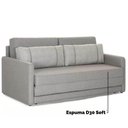 Ver imagem 6 de Sofá-Cama Queen 3 Lugares em Linho com Assento Rebatível Aurora 176cm Cinza