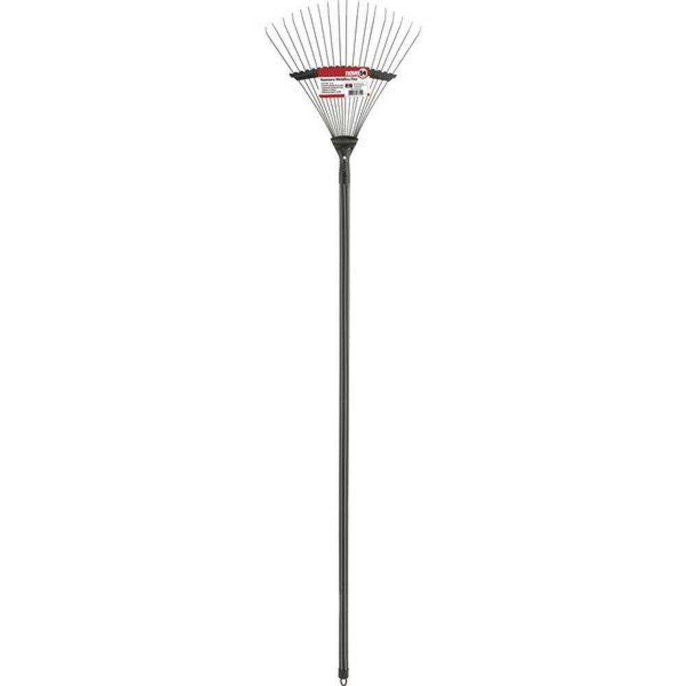Vassoura para Jardim Metálica 18 Dentes Cabo Palheta Fix - 3
