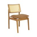 Ver imagem 2 de Conjunto 2 Cadeiras de Jantar Atlântida Amêndoa Couríssimo Caramelo - Wp 59048