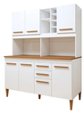 Ver imagem 1 de Kit de Cozinha Toronto 7 Portas Branco - Kaiki Móveis