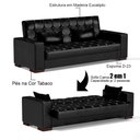 Ver imagem 3 de Sofá Cama para Sala de Estar Lisboa Couríssimo Preto - Ibiza
