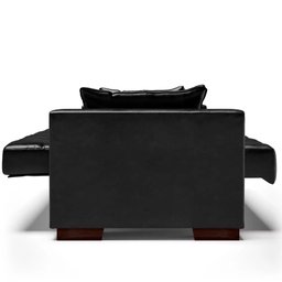 Sofá Cama para Sala de Estar Lisboa Couríssimo Preto - Ibiza - 8