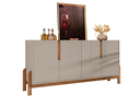 Ver imagem 2 de Buffet Lizz 1.70 Off White/cedro - Casa D Móveis
