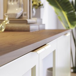 Buffet Vitoria E Cristaleira Guanabara Off White Freijo CLB - 2