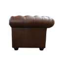 Ver imagem 3 de Sofá Chesterfield de Couro 3 Lugares Marrom Bicolor - Mempra Design