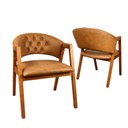 Ver imagem 2 de Kit 2 Poltronas Durango Moderno & Sofisticado Madeira Maciça