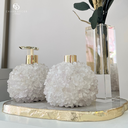 Ver imagem 4 de Kit Lavabo Difusor e Saboneteira Pontas de Quartzo Branco e Dourado