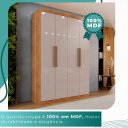 Ver imagem 6 de Guarda-Roupa Solteiro 4 Portas 3 Gavetas Espanha - Mais Móveis