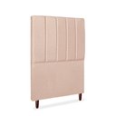 Ver imagem 3 de Cabeceira Estofada Cama Box Solteiro Carla 110cm Linho:rosê