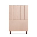Ver imagem 1 de Cabeceira Estofada Cama Box Solteiro Carla 110cm Linho:rosê