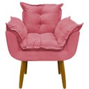 Ver mais imagens de Poltrona Decorativa Reforçada para Sala Alice para Recepção Manicure Escritório Suede