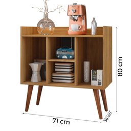 Aparador Buffet Multiuso Cantinho do Café 2 Portas Cairo Freijó/Branco Fiorello - 3