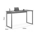 Ver imagem 3 de Mesa Home Office Escrivaninha Industriale 1,00 Branco