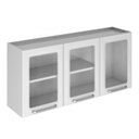 Ver imagem 2 de Armário de Cozinha em Aço 3 Portas com Vidro 120cm Dobradiças Slow Motion Tarsila Itatiaia 