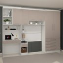 Ver imagem 1 de Guarda Roupa Solteiro Modulado Cp02 Taiga Branco/cinnamon L01 - Mpozenato