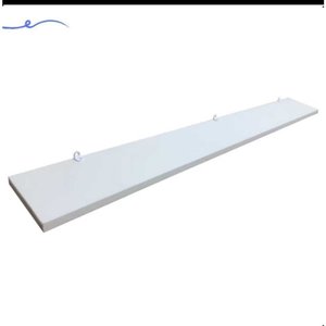 1 Prateleira Branca 100x20 com Suporte Flutuante Mdf Organizadora Decoração Cozinha Quarto Banheiro