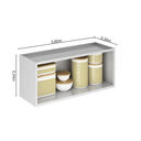 Ver imagem 3 de Armário de Cozinha em Aço para Geladeira 1 Porta Horizontal Basculante 80cm Tarsila Itatiaia