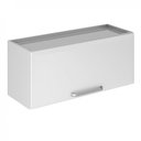 Ver imagem 2 de Armário de Cozinha em Aço para Geladeira 1 Porta Horizontal Basculante 80cm Tarsila Itatiaia Branco