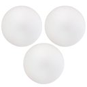 Ver imagem 1 de Kit 03 Assentos Redondo Banqueta Cadeira Estofados Poltronas H02 Corino Branco 30 cm - Lyam Decor As