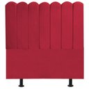 Ver imagem 1 de Cabeceira Nuvem Cama Box Solteiro 90cm Alanis Suede Vermelho