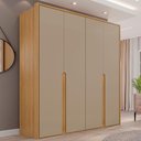 Ver imagem 2 de Guarda Roupa Casal 4 Portas 181 cm Lizz Hannover Fendi Dcasa