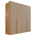 Ver imagem 1 de Guarda Roupa Casal 4 Portas 181 cm Lizz Hannover Fendi Dcasa