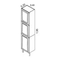 Ver imagem 7 de Paneleiro em Aço 3 Portas 40cm Dobradiças Slow Motion Tarsila Itatiaia