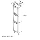 Ver imagem 3 de Paneleiro em Aço 3 Portas 40cm Dobradiças Slow Motion Tarsila Itatiaia