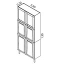 Ver imagem 4 de Paneleiro em Aço 6 Portas 80cm Dobradiças Slow Motion Tarsila Itatiaia