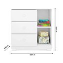 Ver imagem 2 de Cômoda Infantil Ane Branco Brilho – Phoenix Baby