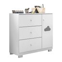 Ver imagem 1 de Cômoda Infantil Ane Branco Brilho – Phoenix Baby