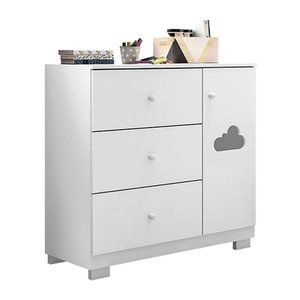 Cômoda Infantil Ane Branco Brilho – Phoenix Baby