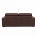 Ver imagem 6 de Sofá 3 Lugares Couro Cacau Intenso 205cm Legitimo Natural Premium Adel Dekorien