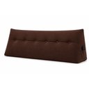 Ver imagem 1 de Almofada Decorativa Cabeceira Bella Encosto Apoio de Lombar 190cm King Suede Marrom - Monari Design