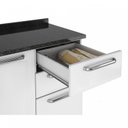 Ver imagem 6 de Balcão Cozinha em Aço 3 Portas 2 Gavetas 120cm com Tampo Dobradiças Slow Motion Tarsila Itatiaia