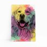 Quadro Golden Retriever Cachorro Aquarela Canvas 20x30cm - 1