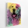 Quadro Golden Retriever Cachorro Aquarela Canvas 20x30cm - 2