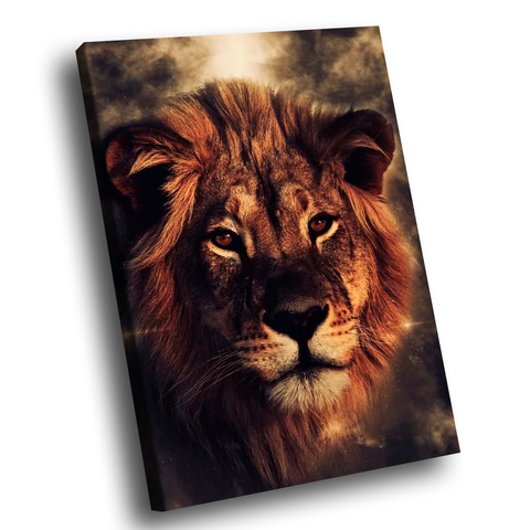 Quadro Lion Stronger -- BR ARTES Médio 84x54
