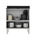 Ver imagem 6 de Balcão Cozinha em Aço 2 Portas 80cm com Tampo Com Dobradiças Slow Motion Tarsila Itatiaia 