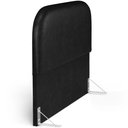 Ver imagem 6 de Cabeceira Cama Box Casal 140cm Orgânica Lanna W01 Couríssimo Preto - Lyam Decor