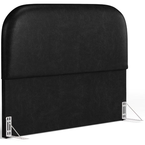 Cabeceira Cama Box Casal 140cm Orgânica Lanna W01 Couríssimo Preto - Lyam Decor