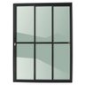 Porta de aluminio 03 folhas móveis maxx Preto - 210x220 - 1
