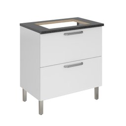 Balcão Cozinha em Aço 1 Porta 1 Gaveta 80cm para Cooktop 4 Bocas Tarsila Itatiaia - 2