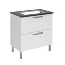 Ver imagem 5 de Balcão Cozinha em Aço 1 Porta 1 Gaveta 80cm para Cooktop 4 Bocas Tarsila Itatiaia 