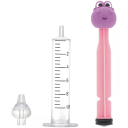 Lavador Nasal Seringa Silicone Catarro Sinusite Buba Rosa - 2