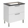 Balcão em Aço para Cooktop 5 Bocas 1 Porta 1 Gaveta Igh1g1-80 Tarsila Itatiaia - 3