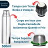 Garrafa Térmica Inox 500 Ml Leve e Compacta para Todas As Ocasiões - 2