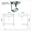 Ver imagem 3 de Bancada para Banheiro com Cuba Mold Prata/Silver